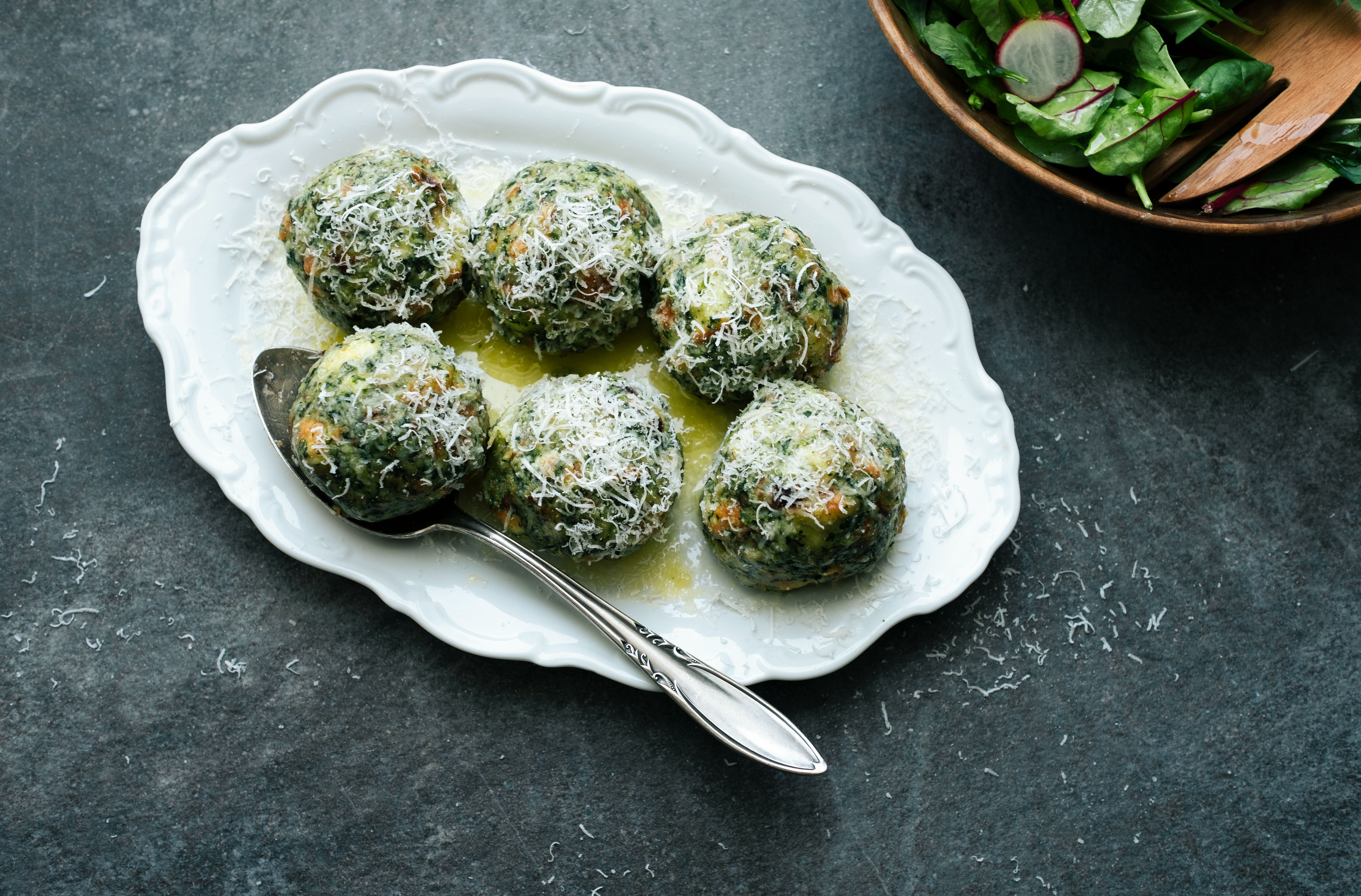 Spinatknödel: následující recept