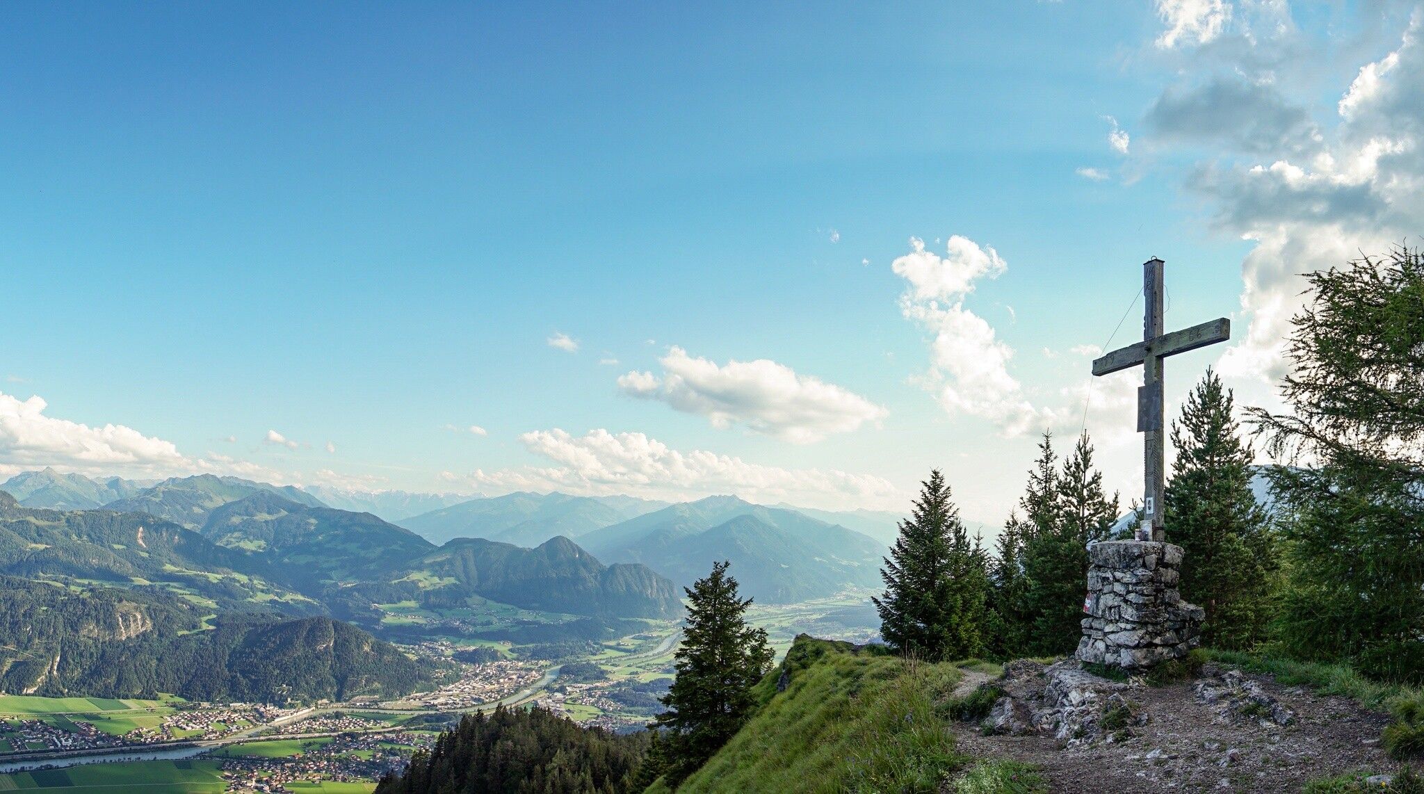 Voldöpper Spitze über dem Inntal