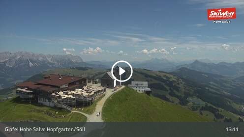 Webcamera Gipfel Hohe Salve - Söll