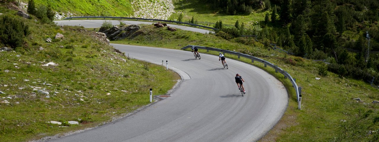 Na silničním kole na Kühtai, © Tirol Werbung / Soulas Oliver