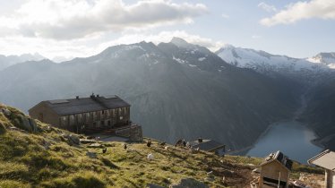 Chata Olpererhütte v Zillertalských Alpách, © Tirol Werbung/Jens Schwarz