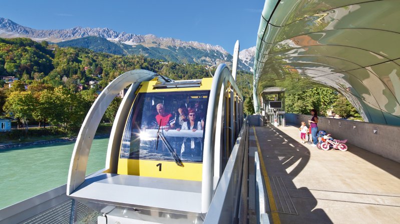 Zubatka Hungerburgbahn v Innsbrucku, © TVB Innsbruck