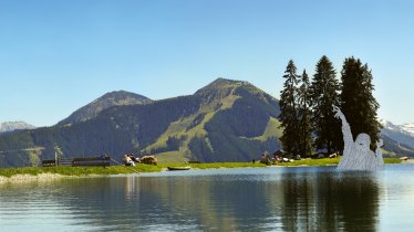 Jezero Filzalmsee v Brixen im Thale, © Bergbahnen Brixen im Thale